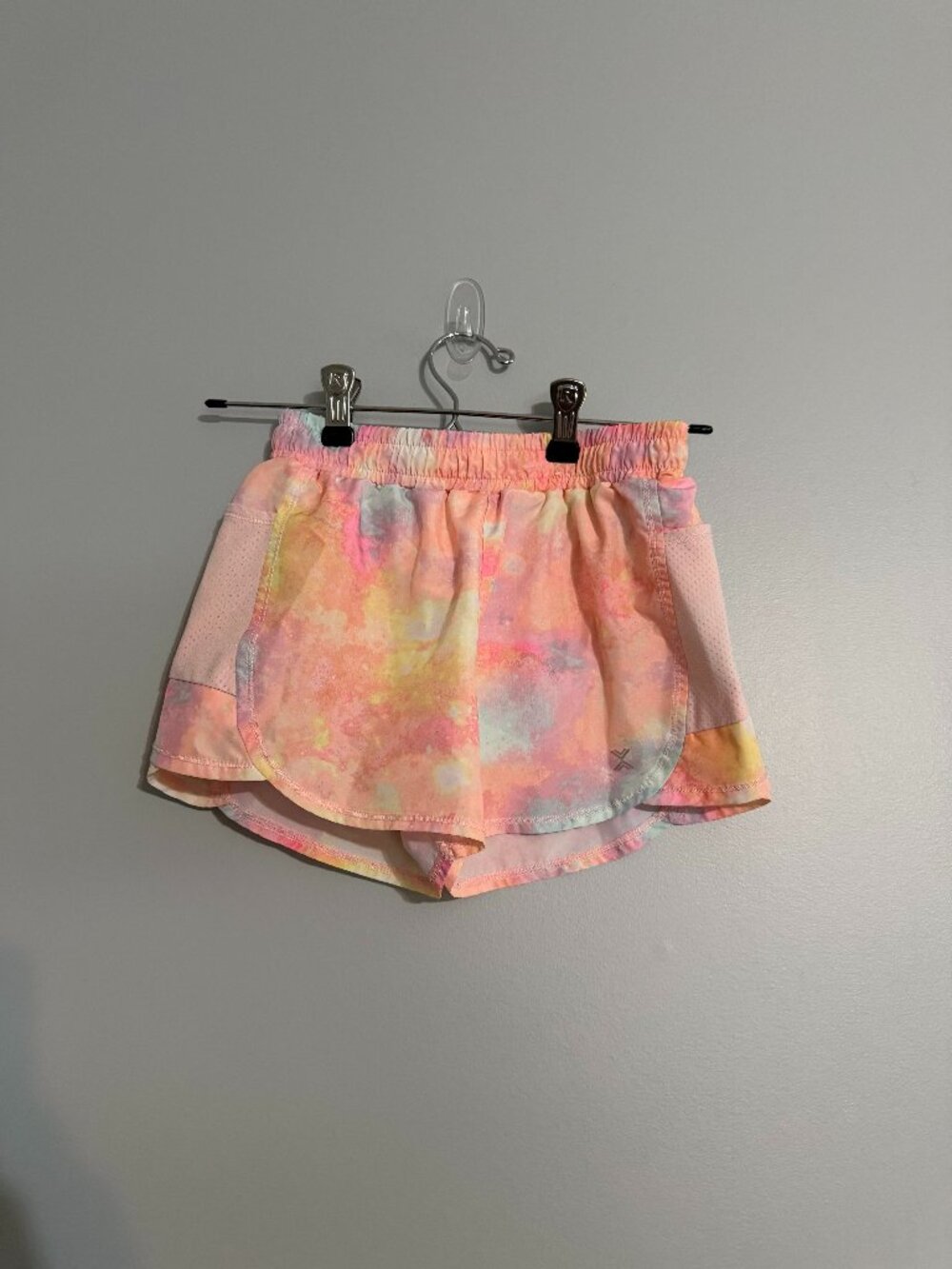 Xersion Athletic Shorts | Size S/7/8 | Orange & Pink Tie Dye